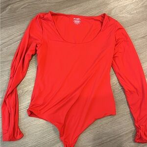 Pumiey Vibrant Red Bodysuit Large